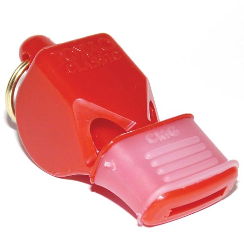 Fox Classic Cmg Officials Whistle & Lanyard - Red